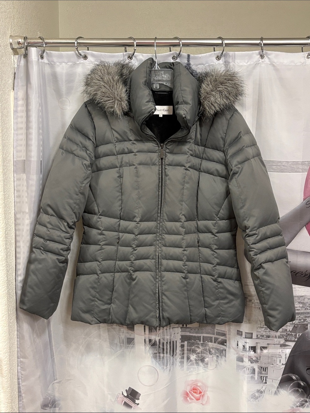 Calvin Klein Hooded Down Puffer Coat